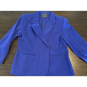 Christian Siriano Runway Style Blue Blazer Jacket Size XL